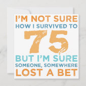 75e verjaardag Legende Kaart (Voorkant)