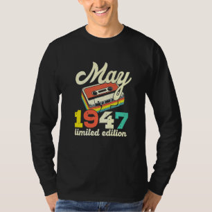 75e verjaardag mei 1947  Cassette T-shirt