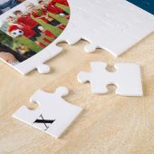 75e verjaardag nummer 75 aangepaste foto collage legpuzzel (Zijkant)