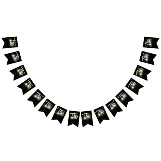 75e verjaardag of Jubileum Vlaggetjes (Alle)