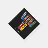 75e Verjaardag oude licentie bord collectie Servet (Hoek)