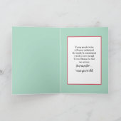 75e verjaardag ouderwetse groene postzegels kaart (Binnen)