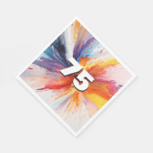 75e verjaardag Paint Blast Servet (Hoek)