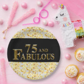 75e verjaardag papieren bordje (Feest)