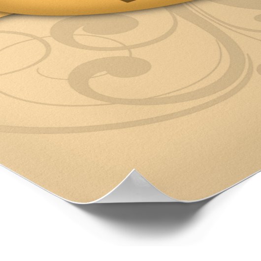 75e verjaardag / Partij Jubileum Poster (Hoek)