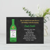 75e verjaardag Party Uitnodiging Chalkboard (Staand voorkant)