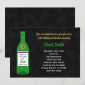 75e verjaardag Party Uitnodiging Chalkboard (Voorkant / Achterkant)