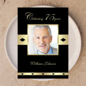 75e verjaardag Party Uitnodiging Foto 75e