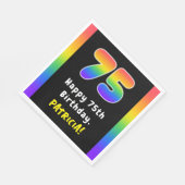 75e verjaardag: Regenboogspectrum # 75, Aangepaste Servet (Hoek)