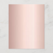 75e verjaardag roos gouden roze confetti uitnodigi (Achterkant)