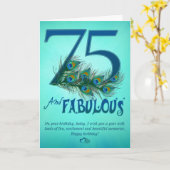 75e verjaardag sjabloon Kaarten (Gele Bloem)