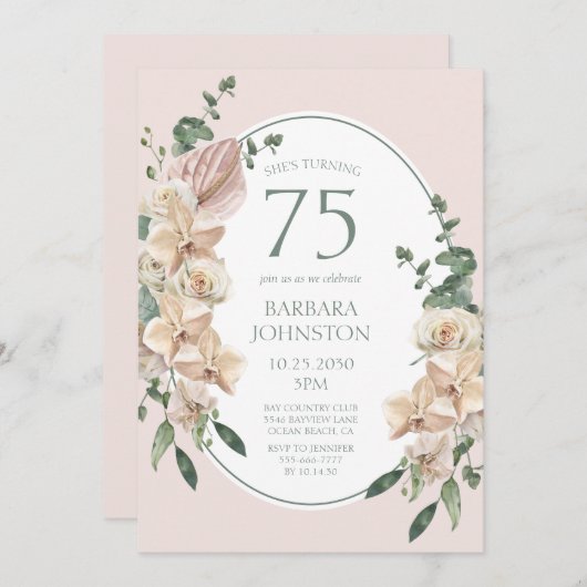 75e verjaardag tropische storm kaart (Voorkant / Achterkant)