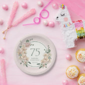 75e verjaardag tropische storm papieren bordje (Feest)