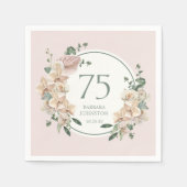 75e verjaardag tropische storm servet (Voorkant)