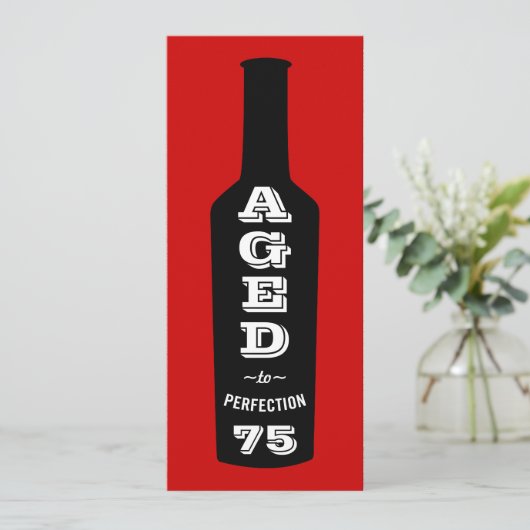 75e verjaardag Uitnodiging tot perfectie (Staand voorkant)