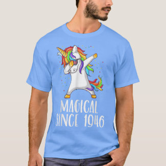 75e verjaardag, unicorn dab, Magisch sinds 1946 T-shirt