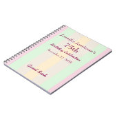 75e verjaardag van de bezoekerspagina van het gast notitieboek (Linkerzijde)