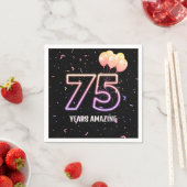 75e verjaardag van de jobballonnen en Confetti Servet (Insitu)