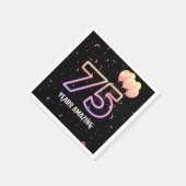 75e verjaardag van de jobballonnen en Confetti Servet (Hoek)