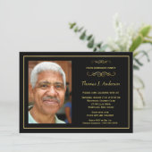 75e verjaardag van de uitnodigingen van de Birthda (Staand voorkant)