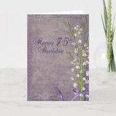 75e verjaardag van de valleyboquet kaart (Voorkant)