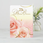 75e verjaardag van de viering van de verjaardag Aa Kaart (Staand voorkant)