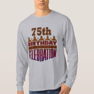 75e verjaardag van de viering van de verjaardag t-shirt