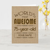 75e verjaardag van de viering van de wereld Best F Kaart (Gele Bloem)