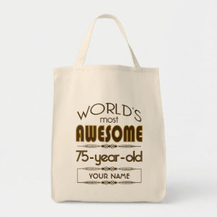 75e verjaardag van de viering van de wereld Best F Tote Bag