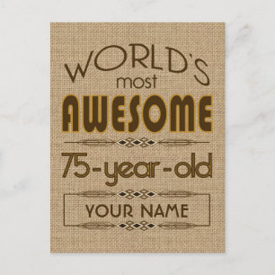 75e verjaardag van de viering van de wereld Best F Uitnodiging Briefkaart