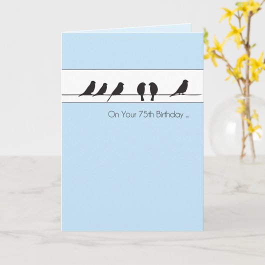 75e verjaardag van de vogelpest kaart (Gele Bloem)