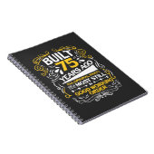 75e verjaardag van een 75-jarige cadeau notitieboek (Rechterzijde)