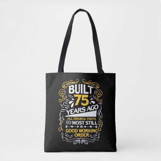 75e verjaardag van een 75-jarige cadeau tote bag (Voorkant)