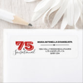 75e verjaardag van gebeurtenis 75 en SENSATIONAL L Etiket (Insitu)