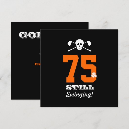 75e verjaardag van het feest Golf - nog steeds aan Kaart (Voorkant / Achterkant)