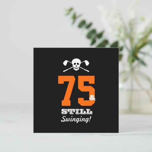 75e verjaardag van het feest Golf - nog steeds aan Kaart (Staand voorkant)