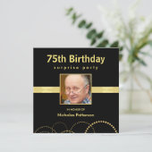 75e verjaardag van uitnodigingen van de Partij van (Staand voorkant)