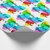 75E VERJAARDAG VLINDER GEPERSONALISEERD ONTWERP CADEAUPAPIER (Hoek)