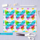 75E VERJAARDAG VLINDER GEPERSONALISEERD ONTWERP TISSUEPAPIER (Craft)
