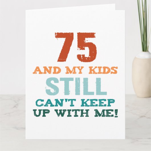 75e verjaardag voor ouders kaart (Voorkant)