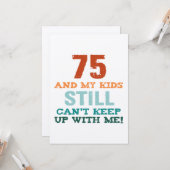 75e verjaardag voor ouders kaart (Voorkant / Achterkant in situ)