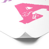 75e verjaardag voor vrouwen poster (Hoek)