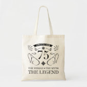 75e verjaardag voor vrouwen tote bag (Voorkant)
