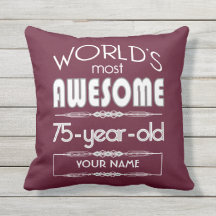 75e verjaardag Wereld Beste Fabulous Dark Red Maro