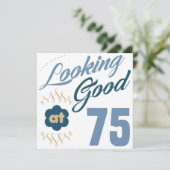 75e verjaardag Ziet er goed uit Kaart (Staand voorkant)