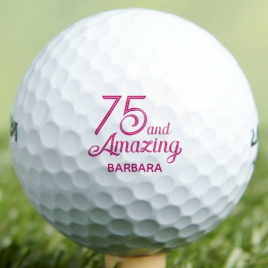 75e verjaardagscadeau - 75 en geweldig elegante ro golfballen
