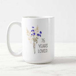 75e verjaardagscadeau voor vrouwen, 75e verjaardag koffiemok
