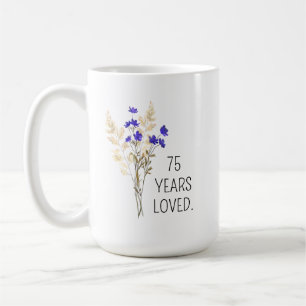 75e verjaardagscadeau voor vrouwen, 75e verjaardag koffiemok