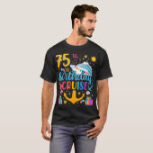 75e verjaardagscruise B-Day Party Mannen T-shirt (Voorkant volledig)