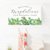 75e Verjaardagsfeest December Geboorte Bloem Welko Spandoek (Insitu)